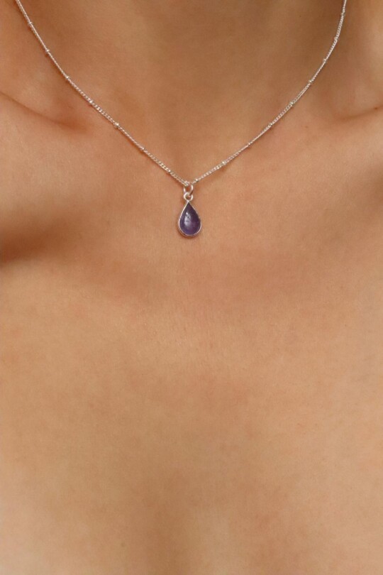 שרשרת טנזנייט, אבן טנזנייט, שרשרת אבן חן, שרשראות אבני חן