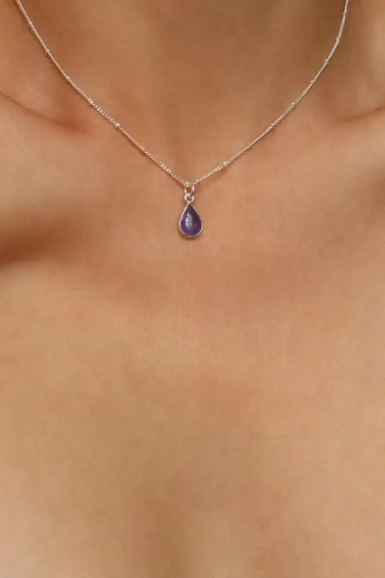 שרשרת טנזנייט, אבן טנזנייט, שרשרת אבן חן, שרשראות אבני חן