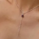 שרשרת רובי לאישה, אבן הפיריון, שרשרת אבן חן, שרשראות עניבה לנשים, שרשראות אבני חן, אבן רובי סגולות, תכשיטים עם רובי (1)