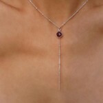 שרשרת רובי לאישה, אבן הפיריון, שרשרת אבן חן, שרשראות עניבה לנשים, שרשראות אבני חן, אבן רובי סגולות, תכשיטים עם רובי (2)